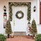 Set of 2 32'''H/34''H Christmas Metal Bike Wheel Snowman Porch Decor